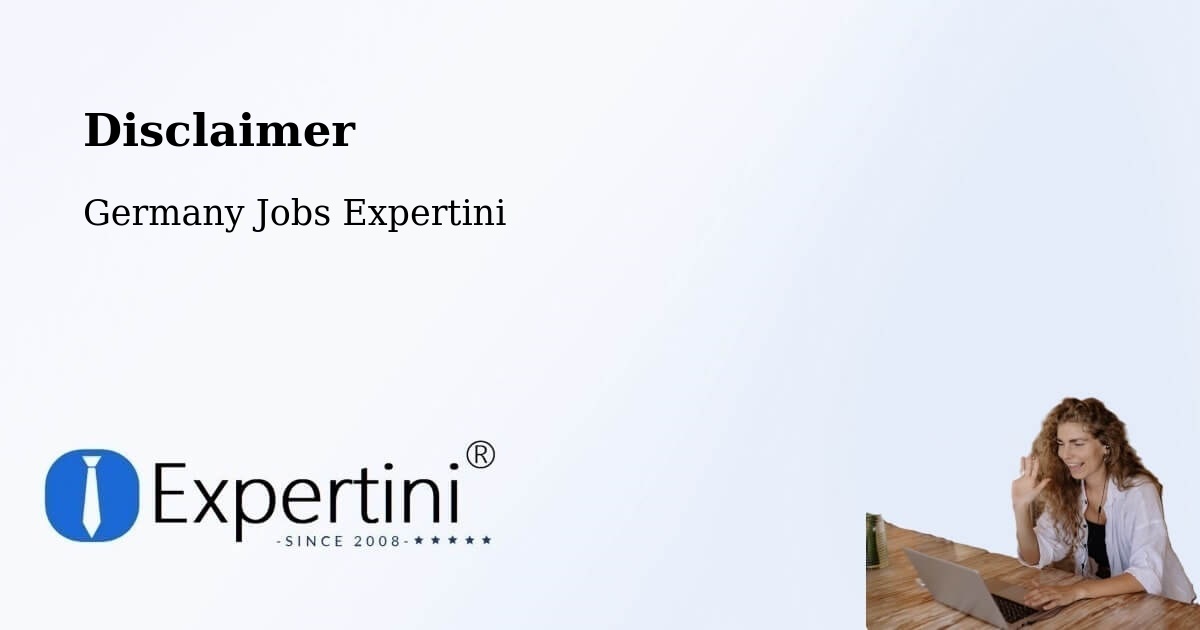 Disclaimer – Kaarst - Germany Jobs Expertini